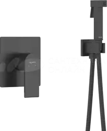 Гигиенический душ со смесителем Aquatek AQ1419MB однорычажный, Черный