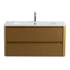 Тумба под раковину Cezares RELAX 100 см, RELAX-1000-2C-SO-BORO-P , Брашированное золото