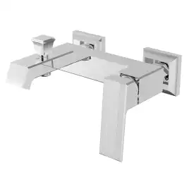 Смеситель для ванны Azario EXQUISITE AZ-VSN238340C, однорычажный, с коротким изливом, Хром