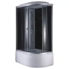 Душевая кабина Loranto 120х80, высокий поддон, Тонированное стекло, CS-886EATM/B-120