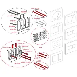 Кнопка смыва Alcaplast M370 Белая