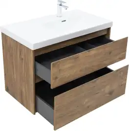 Тумба под раковину Aquanet Nova Lite 2.0 90 дуб рустикальный, правая, 346317