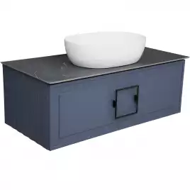 Тумба под раковину La Fenice Cubo 100 FNC-01-CUB-BG-100 Подвесная Синяя матовая