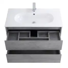 Тумба под раковину BelBagno KRAFT-1000-2C-SO-CG подвесная Cemento Grigio