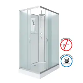 Душевая кабина Niagara Classic 100х80х210 NG-43085-14QBKT низкий поддон, без гидромассажа