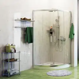 Душевой уголок WasserKRAFT Main 41S 100х100 41S23 профиль Хром стекло Прозрачное