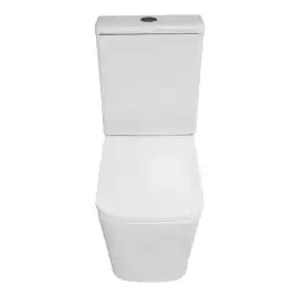 Унитаз-компакт Azario Indor AZ-T004B-R напольный, безободковый, в комплекте с бачком и сиденьем микролифт, Белый глянцевый