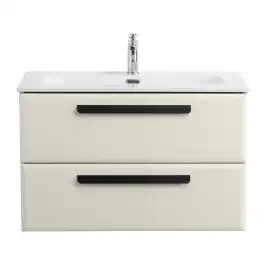 Тумба под раковину Cezares ECO-CER-N 80 см, ECO-CER-N-800-2C-SO-AS-P (без ручек), Альпака брашированная