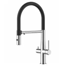 Смеситель для кухни AVS PureRiver 811-170-CR с гибким изливом, хром