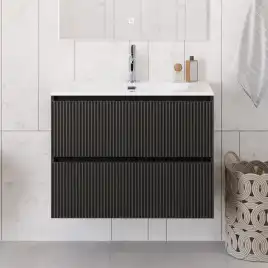 Тумба под раковину BelBagno UNO-900-2C-SO-GSO подвесная, Темно-Серый Матовый