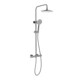 Душевая система Aquatek Европа AQ2343BGM с термостатом, Оружейная сталь