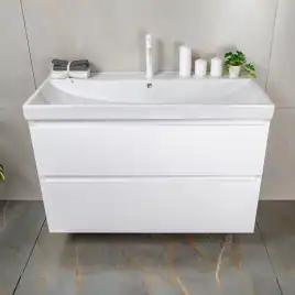 Тумба с раковиной AVS Гармония 100 белая, N821-07-1000WG-02-1010WG