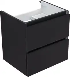 Тумба под раковину Aquanet Вега 2.0 50 черный, подвесная, 337952