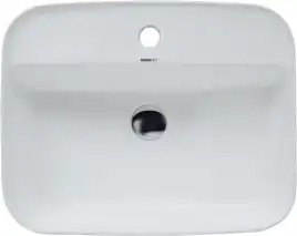 Раковина накладная Aquanet SOUL-2 50х40х14 прямоугольная, Белая глянцевая