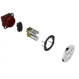 Смеситель для душа Vincea VSCV-322T-MCH встраиваемый двухфункциональный, термостатический, хром