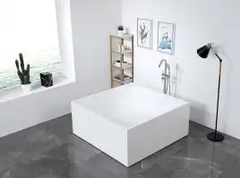 Акриловая ванна Abber 140х140 AB9337, отдельностоящая, Белая глянцевая