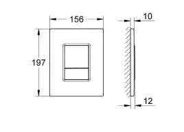 Кнопка смыва Aquatek PNN-0000001, Белый