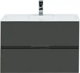 Тумба под раковину Aquanet Алвита 80 серый антрацит 215120