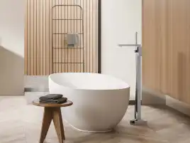 Напольный смеситель для ванны Aquatek Либра AQ1645CR, однорычажный, с внутренней частью, Хром