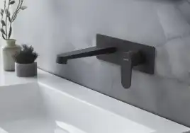 Смеситель для раковины Aquatek Оберон AQ1213MB встраиваемый, с внутренней частью, Черный матовый