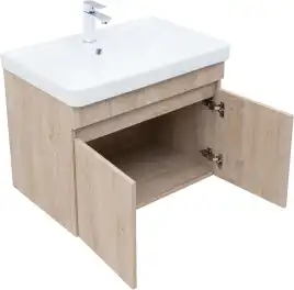 Тумба под раковину Aquanet Оптима 70 дуб светлый, 344804