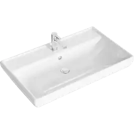 Тумба с раковиной подвесная Aqwella Neo 80 см, NEO01081, цвет Белый