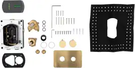 Смеситель для ванны Allen Brau Priority 5.3U123-GB (с внутренней частью, 3 выхода) золото браш