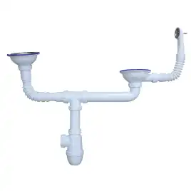 Кухонная мойка AZARIO Ostin 770x510х210 искусственный мрамор, двойная, цвет черный: CS00105244