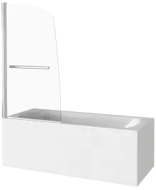 Шторка для ванны Good Door SCREEN R-HT-80-C-CH 80 см, ПД00089, профиль Хром, стекло Прозрачное