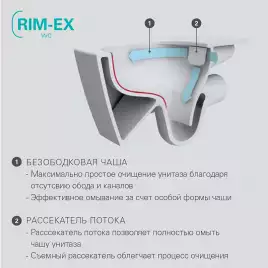 Унитаз Vitra Sento 7748B003-0075 подвесной без сиденья
