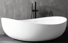 Акриловая ванна Abber 180х110 AB9239, отдельностоящая, Белая глянцевая