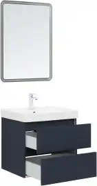 Тумба под раковину Aquanet Вега 2.0 60 маренго, подвесная, 337947