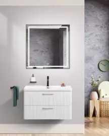 Тумба под раковину BelBagno DUE-600-2C-SO-BL-P подвесная Bianco Lucido