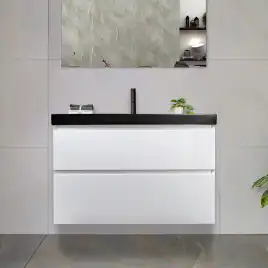 Тумба с раковиной AVS Гармония 80 белая, N821-07-800WG-02-810BM