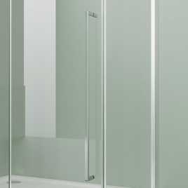 Душевой уголок Azario MALE SQR-90х90х195-CH-CL, прозрачное стекло 6 мм, профиль хром, AZ-J50-90-CH-CL