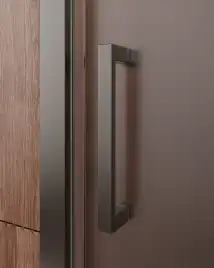 Душевая дверь CEZARES MOLVENO-BF-1-120-P-GM стекло Матовое рифленая, профиль Оружейная сталь