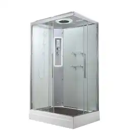 Душевая кабина AvaCan K2011LED 110x90 см, низкий поддон, с крышей