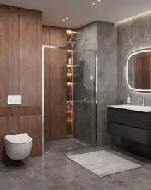 Душевая дверь CEZARES MOLVENO-BF-1-120-C-Cr-IV стекло Прозрачное, профиль Хром