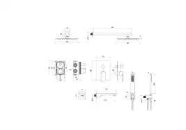 Душевая система Aquatek ЛИРА AQ1473CR, Хром