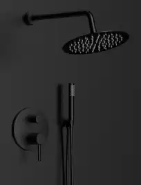 Встраиваемая душевая система AVS SLIMMER 811-121-MB, черный матовый