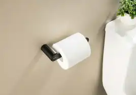 Держатель туалетной бумаги Aquatek Лира AQ4408MB, Черный матовый