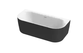 Акриловая ванна CEZARES METAURO-INT-Wall-180-80-60-B-W-MATT