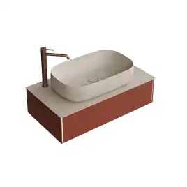 Тумба под раковину Kerama Marazzi MAGICA 90 см, MA.90.1\VR.M подвесная, Венецианский красный