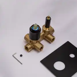 Встраиваемая душевая система AVS CUBE 811-241-MB с изливом, черный матовый