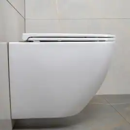 Унитаз подвесной AVS Метрополь 801-0044-P-T2-GW безободковый, со смывом Торнадо, белый