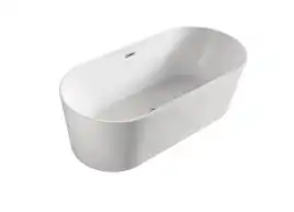 Ванна акриловая Azario BRISTOL 180х80 BRI18080, свободностоящая, в комплекте с сифоном и металлической рамой