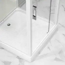 Душевая кабина Niagara Standart 80х80 ST80/15Q/BK низкий поддон, белый профиль, без крыши
