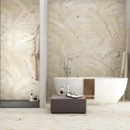 Керамогранит AVS Crystal Onyx 60x120 карвинг, бежевый