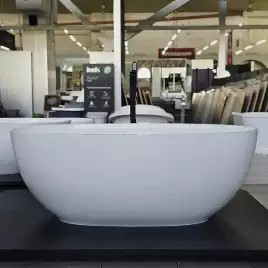 Ванна из литьевого мрамора  Aqua de Marco Caprice 160х80х60 Solid Perfection 1160WCAPR_SOL, Белая матовая