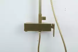 Душевая система Gappo G2417-3  с поворотным изливом, Золото матовое